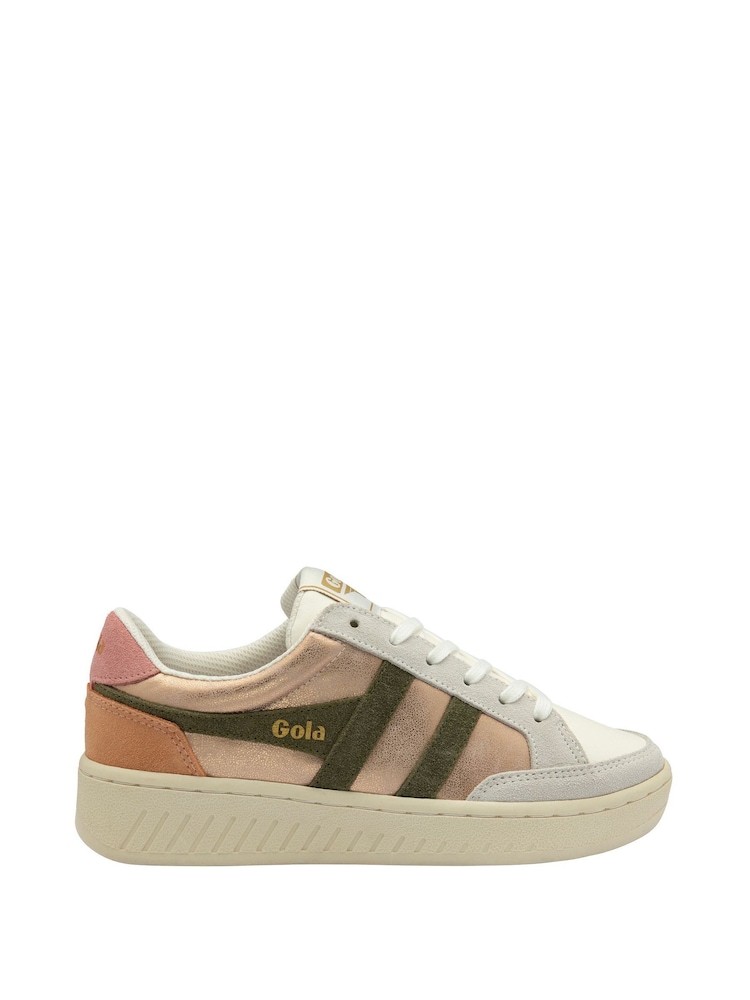 Gola Gold Ladies Superslam Blaze Lace-Up Trainers - Image 1 of 4