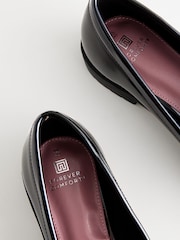 Black Forever Comfort® Patent Tassel Hardware Detail Slim Loafers - Image 6 of 8