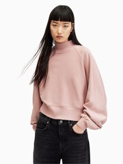 AllSaints Pink Dana Sweat Top - Image 1 of 6