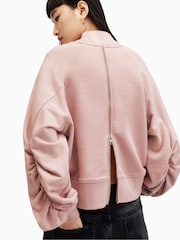 AllSaints Pink Dana Sweat Top - Image 5 of 6