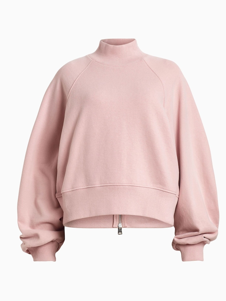 AllSaints Pink Dana Sweat Top - Image 6 of 6
