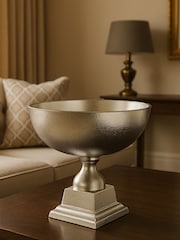 Interiors by Premier Silver Kensington Townhouse Aluminium Bowl - Image 1 of 3