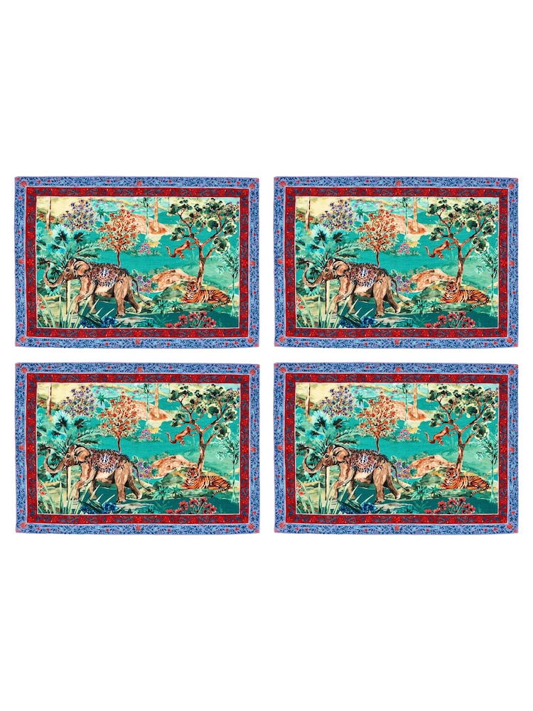 Joe Browns Green Serene Setting Placemats 4 Pack - Image 4 of 4