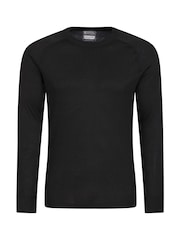 Mountain Warehouse Black Talus Mens Round Neck Thermal Top - Image 1 of 4