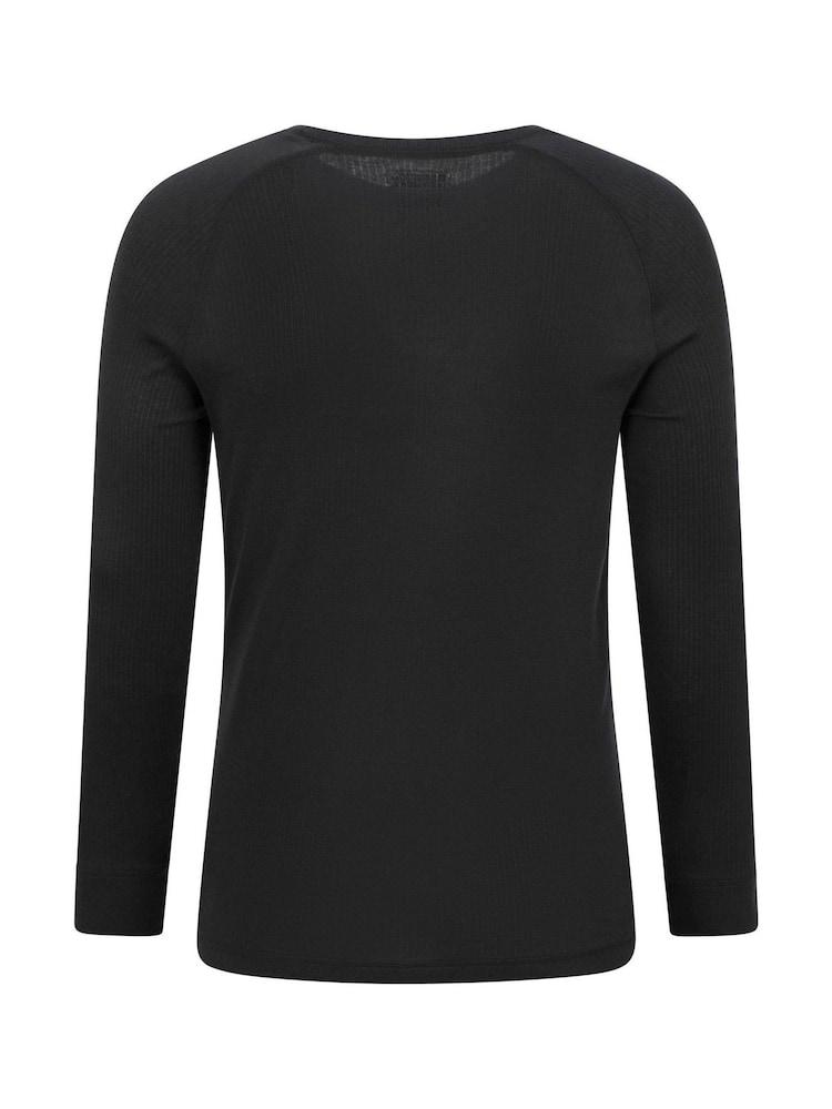 Mountain Warehouse Black Talus Mens Round Neck Thermal Top - Image 2 of 4