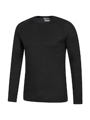 Mountain Warehouse Black Talus Mens Round Neck Thermal Top - Image 3 of 4