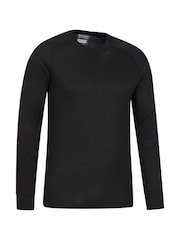 Mountain Warehouse Black Talus Mens Round Neck Thermal Top - Image 4 of 4
