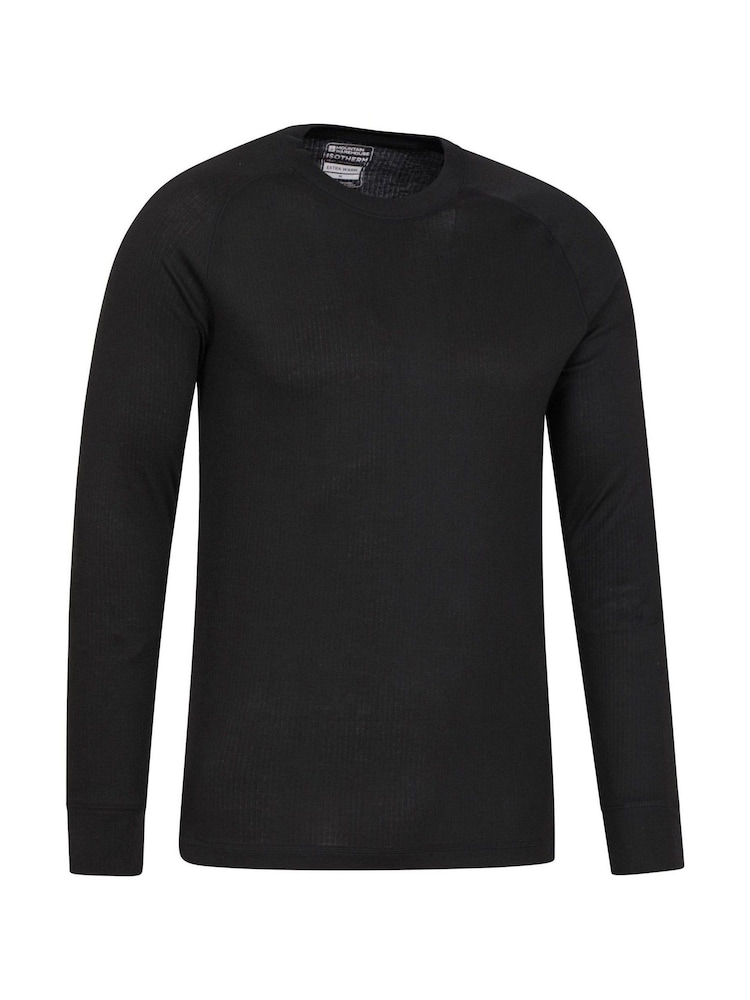 Mountain Warehouse Black Talus Mens Round Neck Thermal Top - Image 4 of 4
