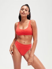 Speedo Red Womens Quick Drying High Waisted Bikini Bottoms - Image 1 of 6