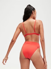 Speedo Red Womens Quick Drying High Waisted Bikini Bottoms - Image 2 of 6