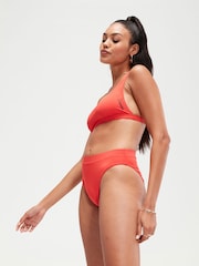 Speedo Red Womens Quick Drying High Waisted Bikini Bottoms - Image 3 of 6