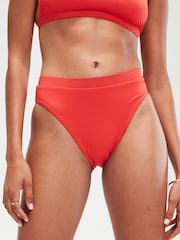 Speedo Red Womens Quick Drying High Waisted Bikini Bottoms - Image 4 of 6