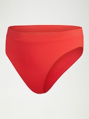Speedo Red Womens Quick Drying High Waisted Bikini Bottoms - Image 6 of 6