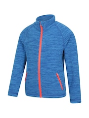 Azul - Mountain Warehouse Kids Snowdonia Quick Drying Fleece - Imagen 3 de 5