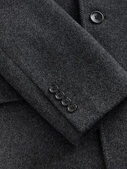Charcoal Grey Signature Soft Touch Wool Rich Epsom Coat - Image 10 of 11