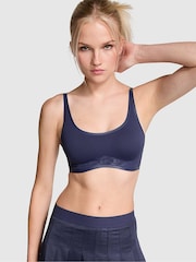 Victoria's Secret PINK Midnight Navy Blue Relay Scoop Sports Bra - Image 1 of 4