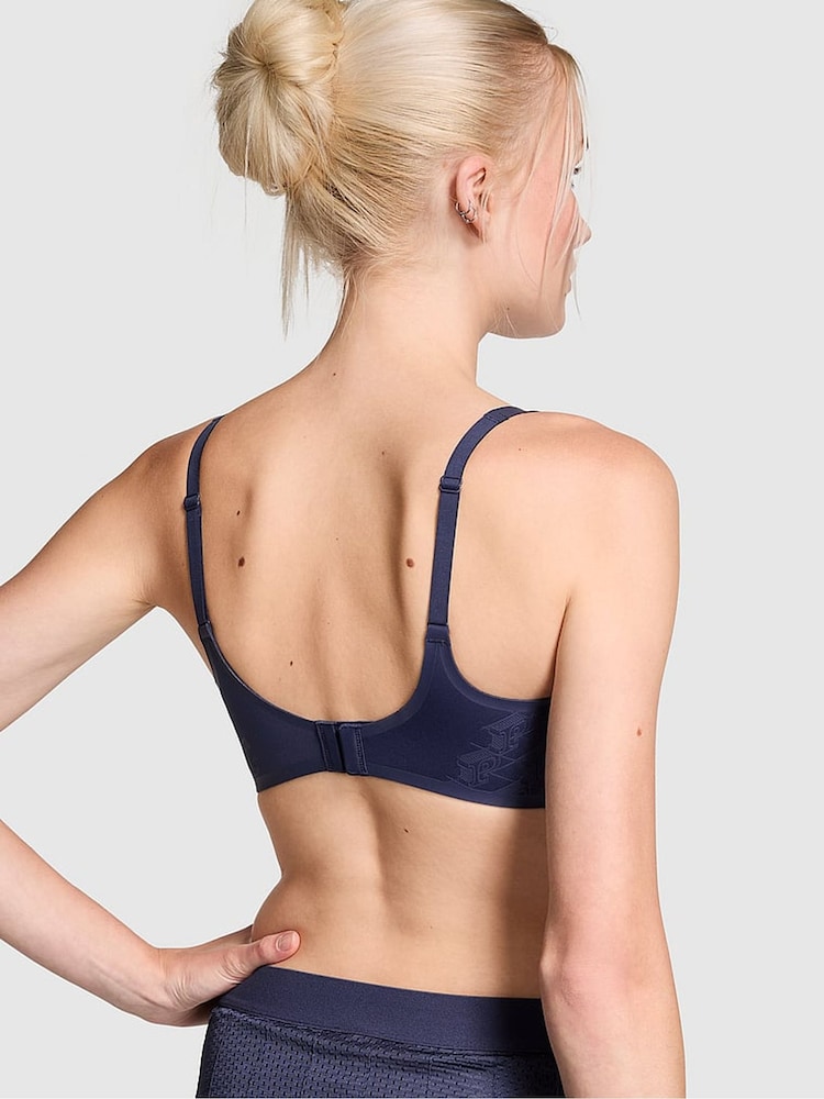 Victoria's Secret PINK Midnight Navy Blue Relay Scoop Sports Bra - Image 2 of 4