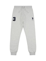 U.S. Polo Assn. Grey Mens Classic Fit Player 3 Joggers - Image 7 of 7