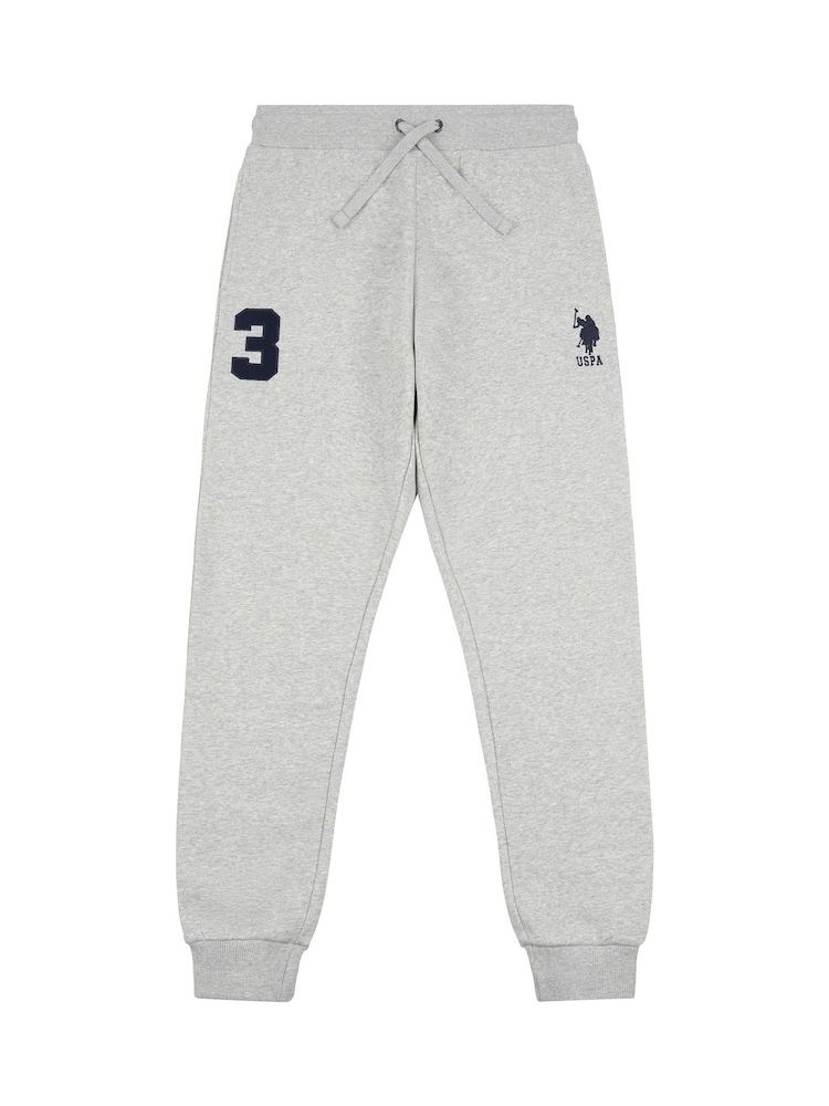 U.S. Polo Assn. Grey Mens Classic Fit Player 3 Joggers - Image 7 of 7