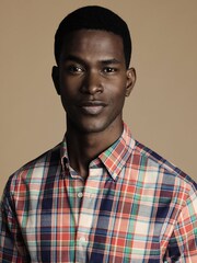 Charles Tyrwhitt Red Check Sf Short Sleeve Noniron Stretch Poplin Slub 100% Cotton Shirt - Image 3 of 6