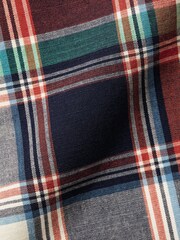Charles Tyrwhitt Red Check Sf Short Sleeve Noniron Stretch Poplin Slub 100% Cotton Shirt - Image 6 of 6