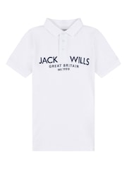 Jack Wills White Pique Polo Shirt - Image 5 of 7