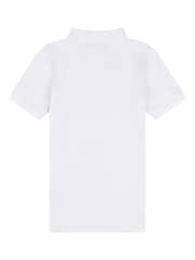 Jack Wills White Boys Pique 100% Cotton Polo Shirt - Image 5 of 6