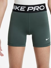 Nike Vintage Green 3 Inch Dri-FIT Pro Shorts - Image 1 of 4