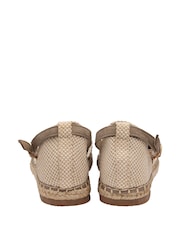 Hellbraun - Dunlop Flache Sandalen im Espadrilles-Stil - Bild 3 von 4