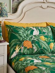 Joe Browns Green 100% Cotton Totally Tropical Coordinated Bedding - Image 2 of 2