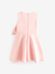 Baker by Ted Baker Pink Bow Waist Embossed Scuba Dress - Image 7 of 9
