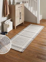 Grey Barton Check Runner - Image 1 of 6