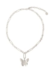 Bibi Bijoux Silver Tone Serene Wings Butterfly Necklace - Image 1 of 5