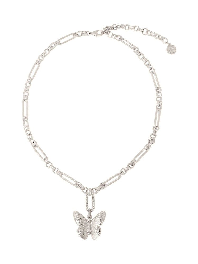 Bibi Bijoux Silver Tone Serene Wings Butterfly Necklace - Image 1 of 5