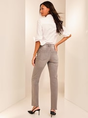 Lipsy Grey Sculpt High Waist Straight Leg Jeans - Image 4 of 4