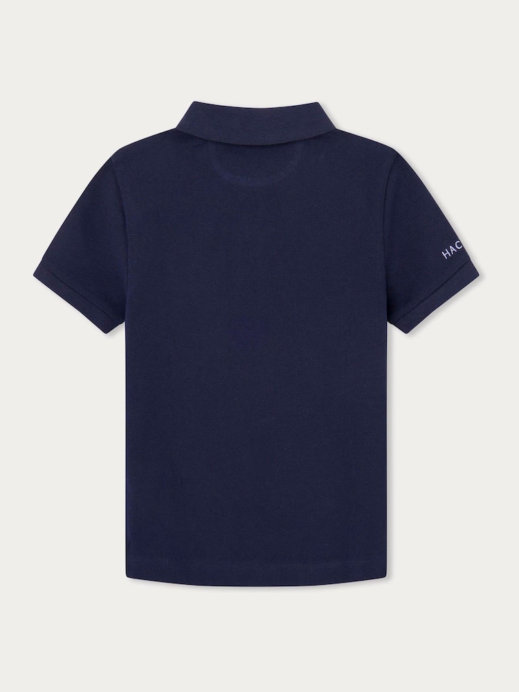 Hackett London Older Boys Blue Polo Shirt - Image 2 of 5