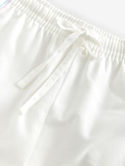 White 100% Cotton Side Stripe Trousers - Image 7 of 8