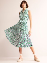 Boden Green Amy Sleeveless Shirt Dress - Image 1 of 5