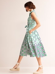 Boden Green Amy Sleeveless Shirt Dress - Image 4 of 5