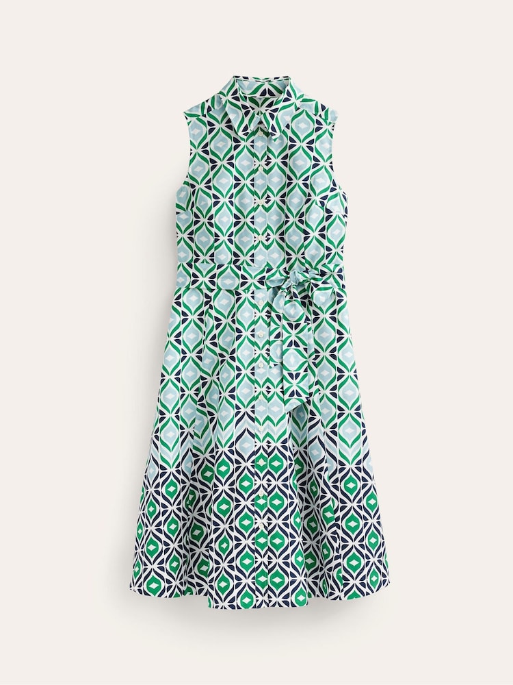 Boden Green Amy Sleeveless Shirt Dress - Image 5 of 5