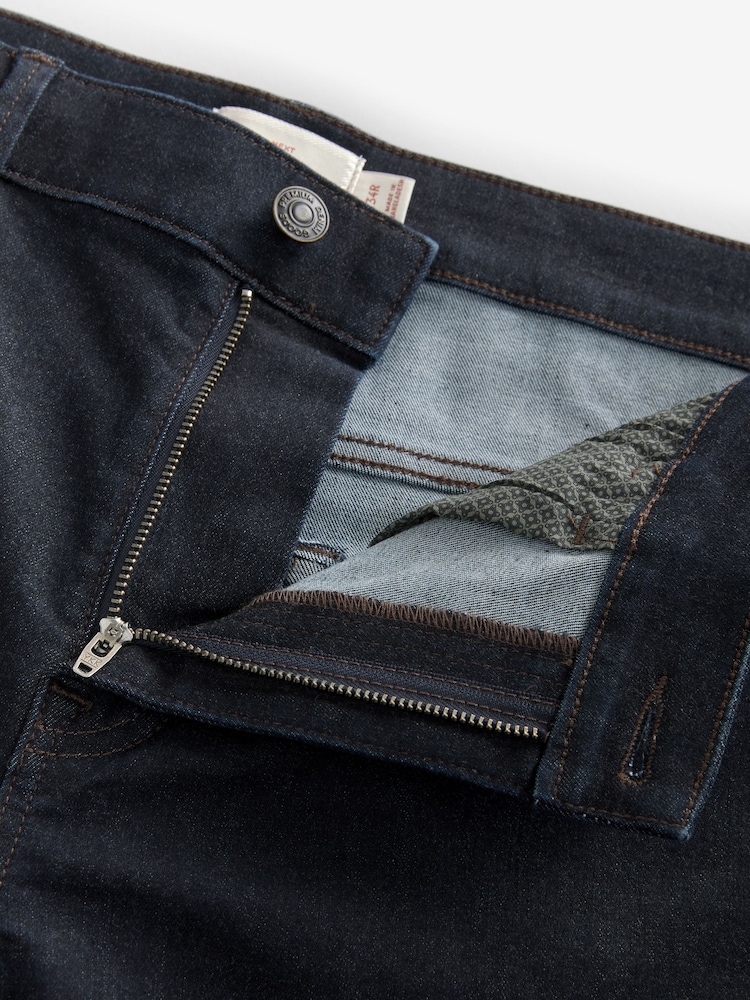 Blue Indigo Rinse Slim Fit Motion Flex Ultra Soft Jeans - Image 8 of 11