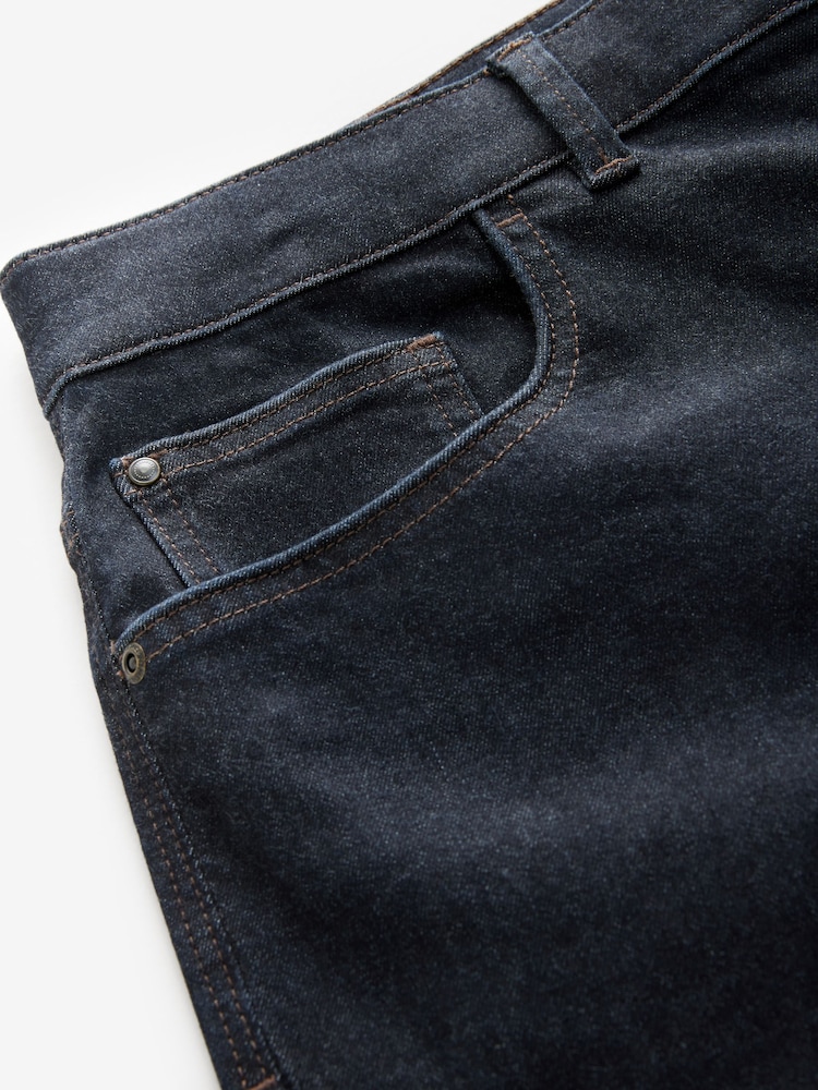 Blue Indigo Rinse Slim Fit Motion Flex Ultra Soft Jeans - Image 9 of 11