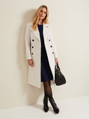 Phase Eight Blue Fanella Belted Jersey Dress - Image 5 of 6