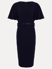 Phase Eight Blue Fanella Belted Jersey Dress - Image 6 of 6