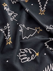 Black/White Matching Family Kids Christmas Tree 100% Cotton Pyjamas (9mths-16yrs) - Image 10 of 10
