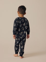 Black/White Matching Family Kids Christmas Tree 100% Cotton Pyjamas (9mths-16yrs) - Image 5 of 10
