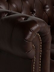 Barker and Stonehouse Brown Duchamp Leather 3.5 Seater Sofa - Image 4 of 6