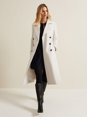 Phase Eight Navy Textured Dannie Tunic Dress - Image 6 of 7