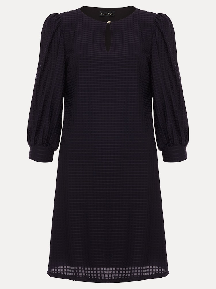 Phase Eight Navy Textured Dannie Tunic Dress - Image 7 of 7