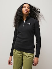 The North Face Black Womens 1/4 Zip Glacier Fleece - Image 1 of 7